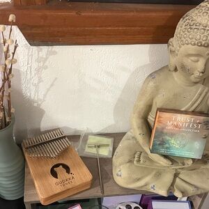 Bamboo Kalimba Thumb Piano in Natural Wood